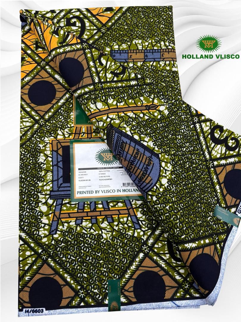 Authentic African Print 100%Cotton 6yards