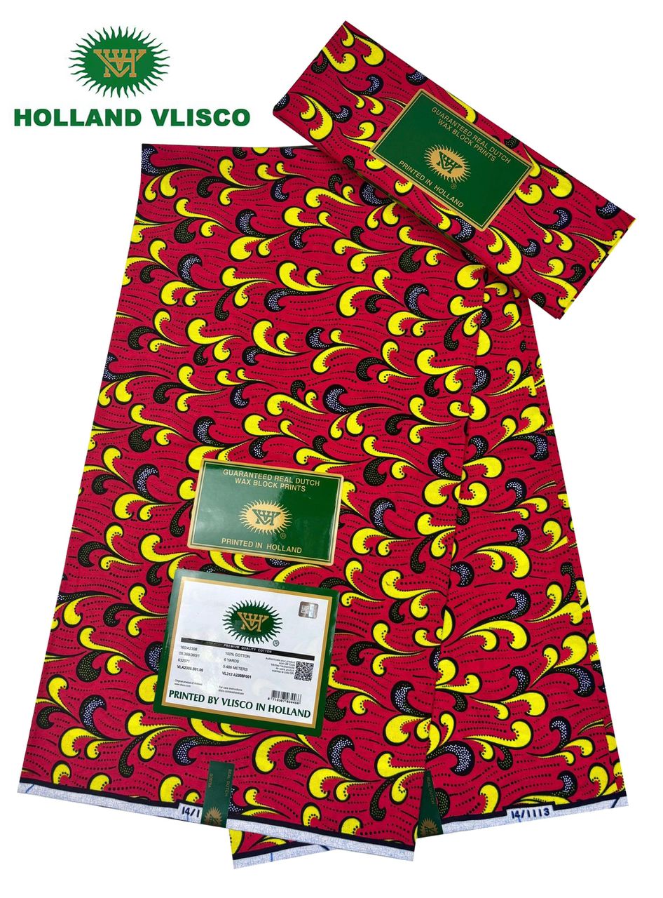 Authentic African Print 100%Cotton 6yards