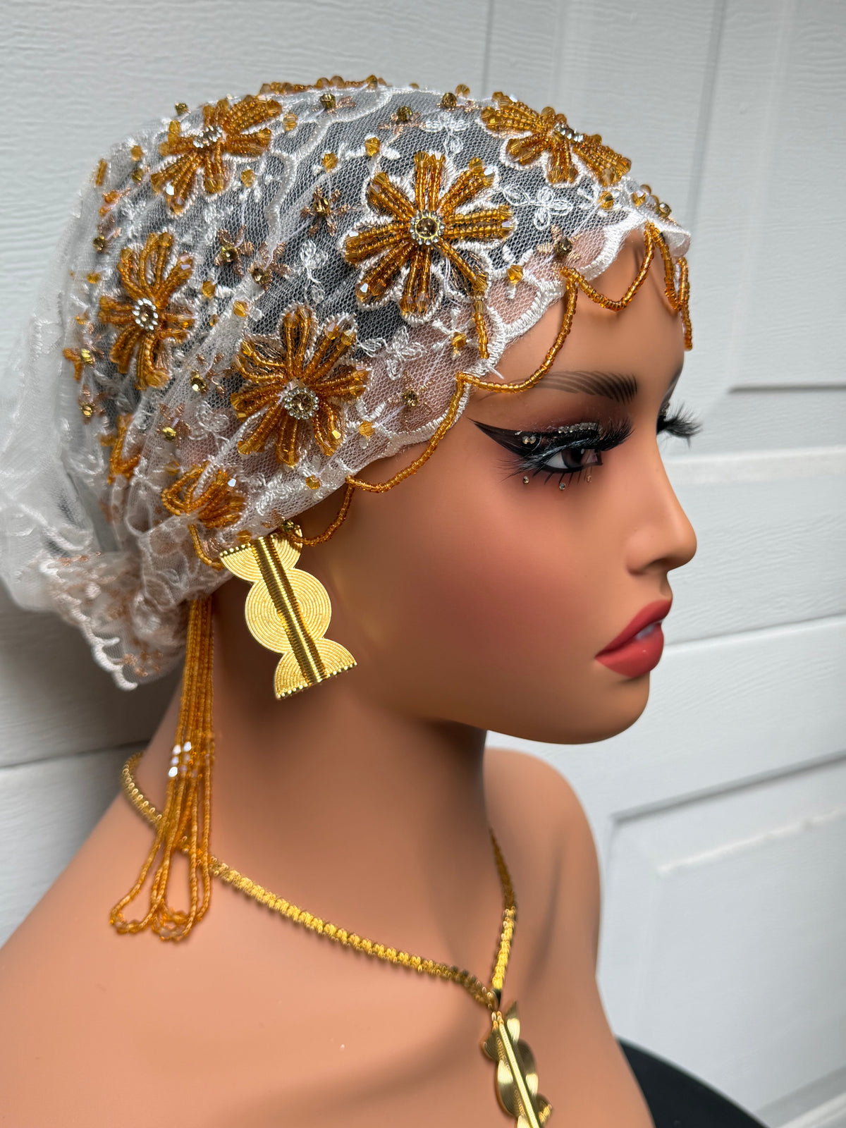 Rhinestone Turban Head Wrap, Fashion Accessory.