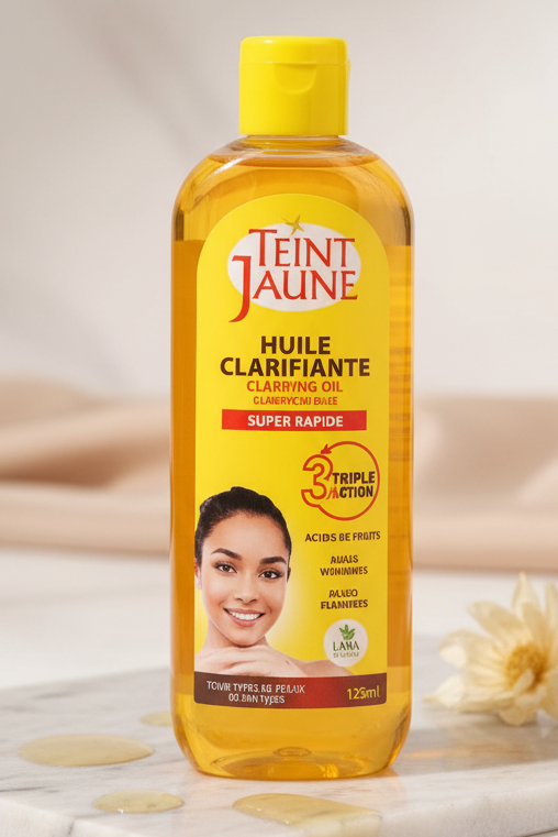 Teint jaune Lightening Body Oil -125ml