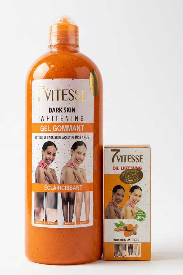 7Vitesse exfoliating shower gel and serum
