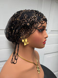 Rhinestone Turban Head Wrap, Fashion Accessory.
