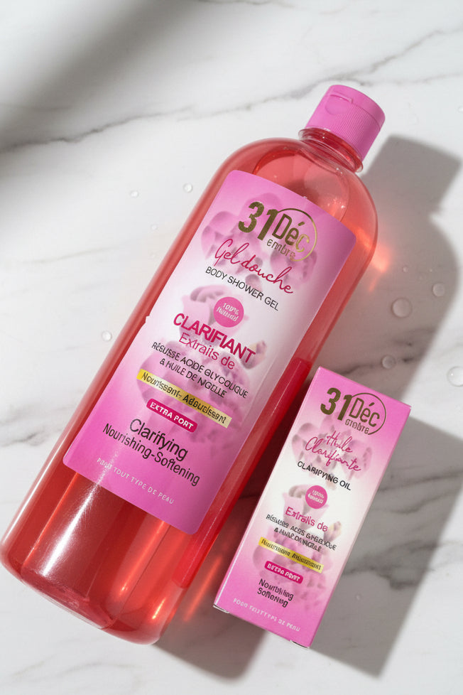 31 décembre duo clarifiant shower gel and serum