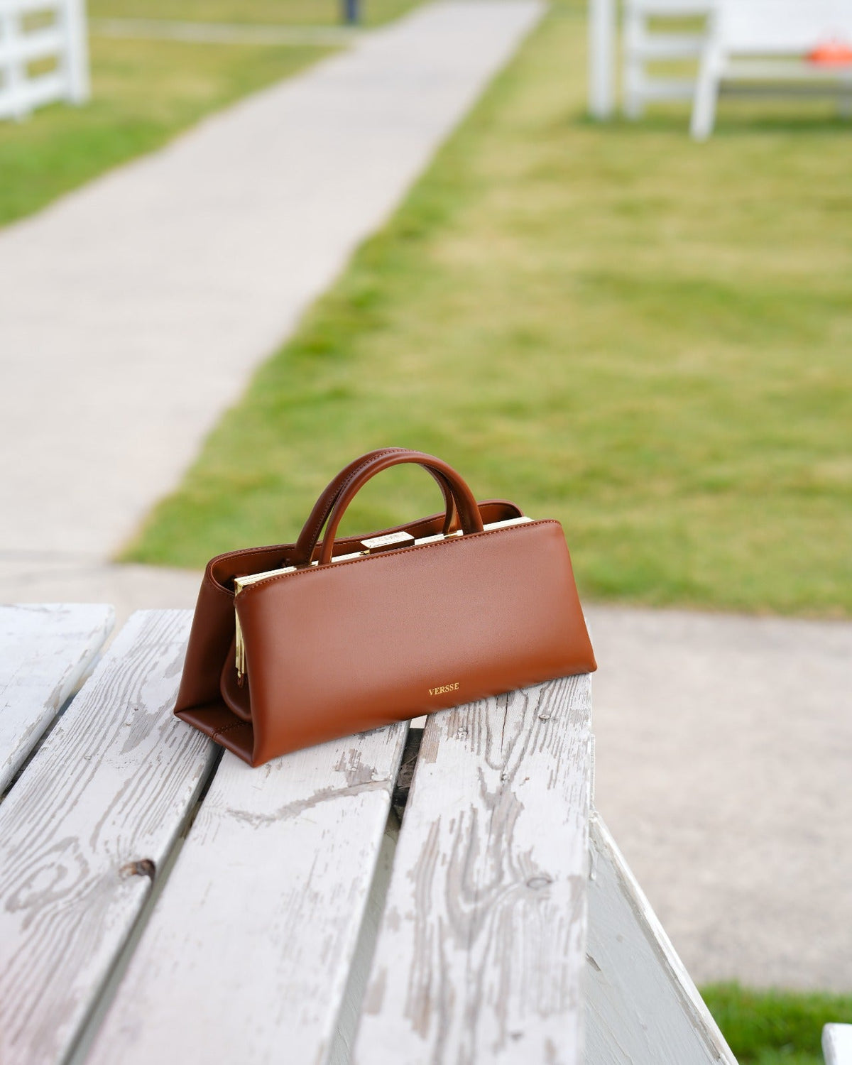 Versse Brown Mini Handbag