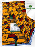 Authentic African Print 100%Cotton 6yards