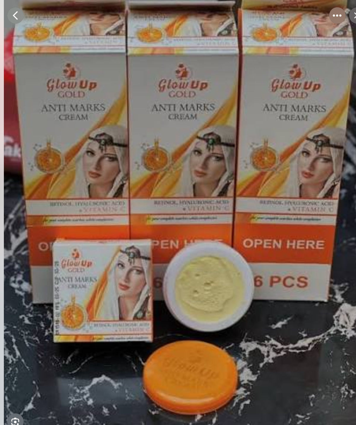Glow Up Anti Marks cream Retinol Hyaluronic Acid & Vitamin C