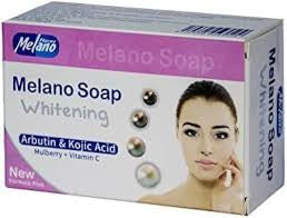 Melano Soap for Whitening Arbutin & Kojic Acid with Mulberry + Vitamin C New Formula 100g