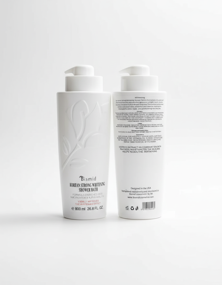 Bismid Korean Strong Whitening Shower Gel With Alpha Arbutin + NACINAMIDE 800ml