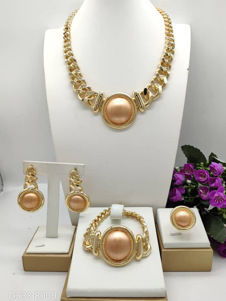 18K Gold Plated High Fashion Jewelry Sets