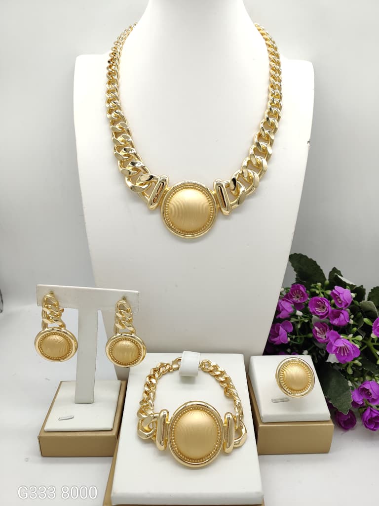 18K Gold Plated High Fashion Jewelry Sets