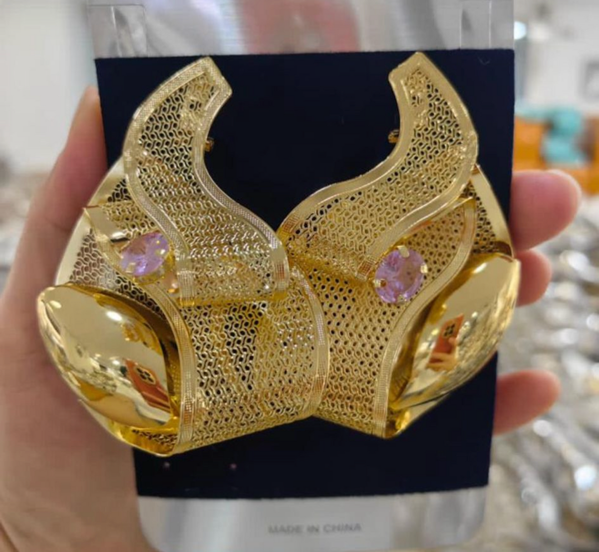 High quality 18k gold plated earrings