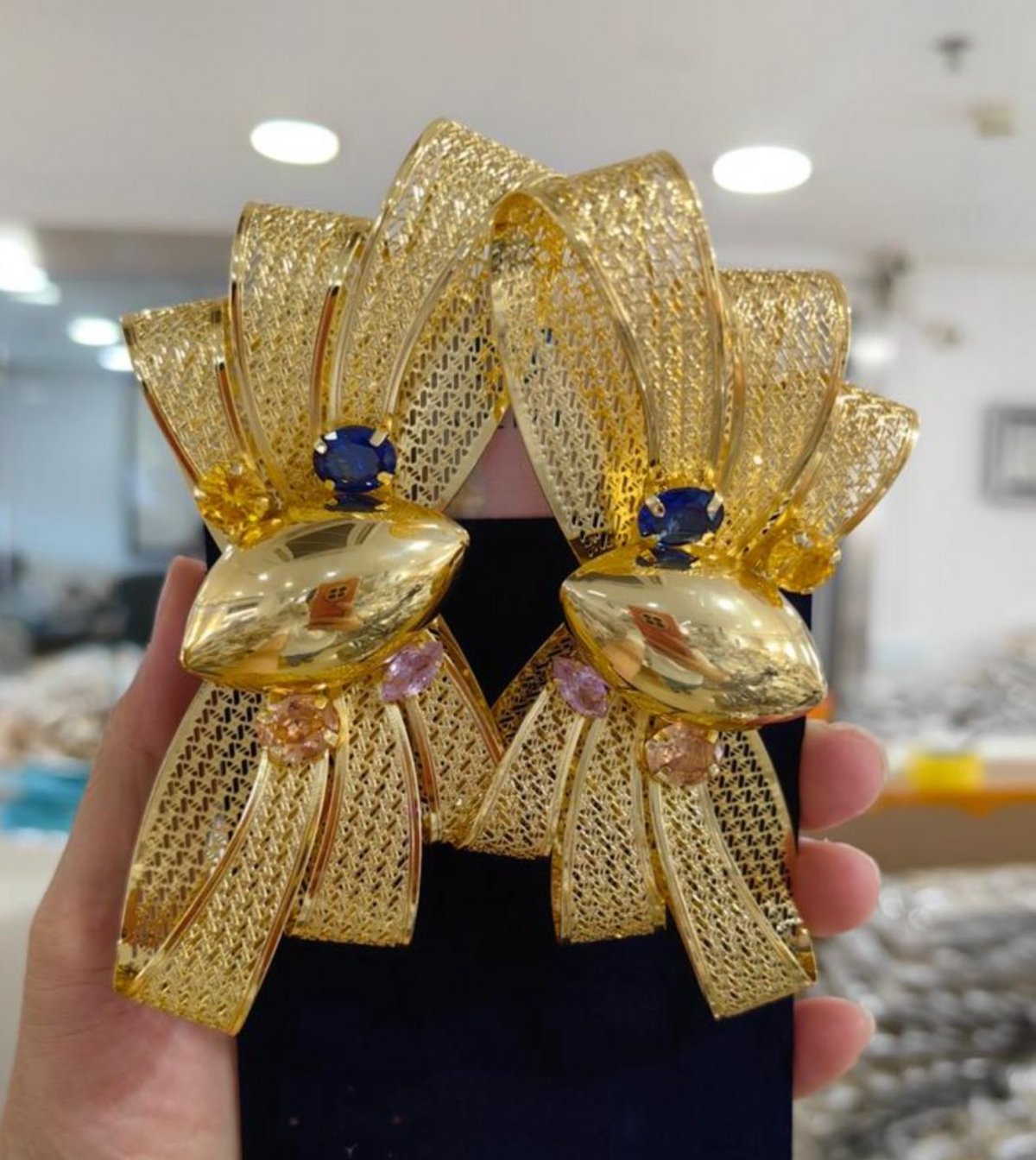 18k gold plated earrings