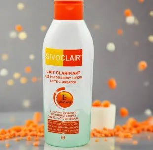 SIVOCLAIR LIGHTENING BODY LOTION w/ Vitamin E and CAROTENE 500ml