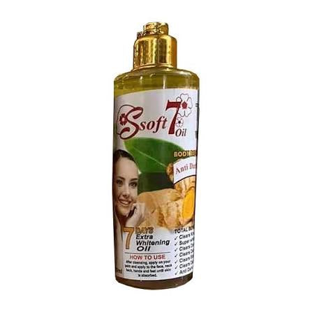 X 1 Soft 7 Tumeric Whitening & Glowing Oil With Honey. Body Repair 300ml