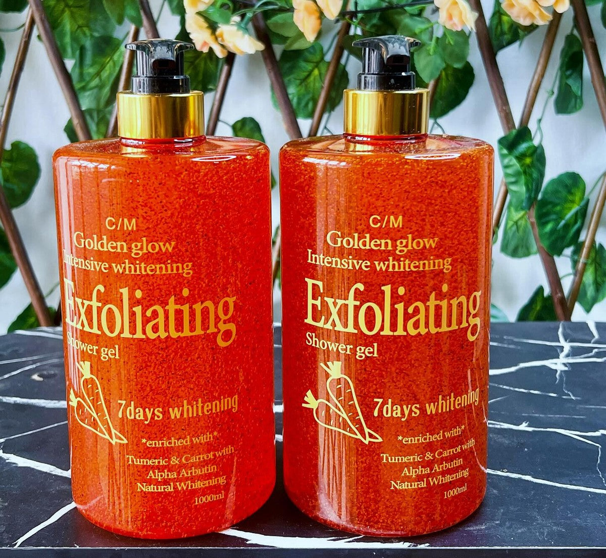 Golden Glow Intensive Whitening Exfoliating Shower Gel 1000ml 1pc