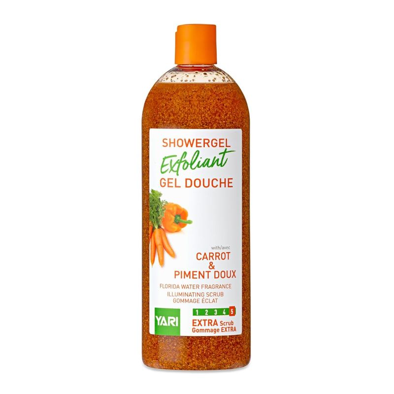 YARI showergel exfoliant carrot & piment doux bagnoschiuma esfoliante 1000 ml
