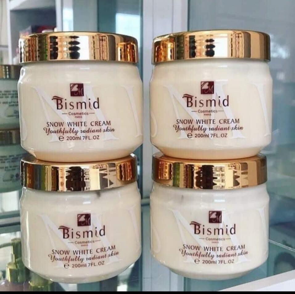 1pc Bismid Paris Snow White Youthful Radiant Skin Cream 200ml