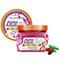 Dr Meinaier Alpha Arbutin Sugar Body Scrub, AHA + BHA, Anti-Acne, Anti-Wrinkle, Nourishing and