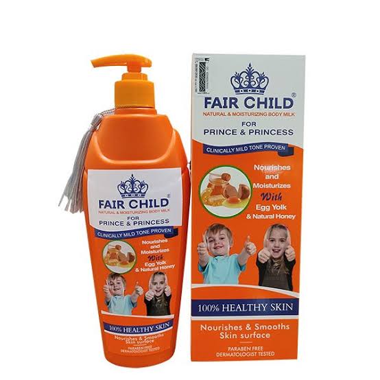 FAIR CHILD NATURAL & MOISTURISING  WITH EGG YOLK & NATURAL HONEY  BODY LOTION 400ml