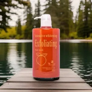 BISMID INTENSIVE WHITE  EXFOLIATING BODY WASH WITH VIT. C EXTRACTS.