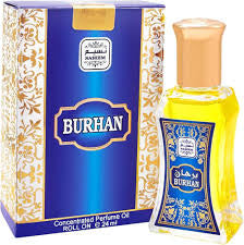 Naseem Burhan Roll On Perfume Oil 24 ml - Long Lasting Eau De Parfum for Men & Women - Hypoallergenic Arabian Fragrance Oil with Subtle Oud & Musk Scent