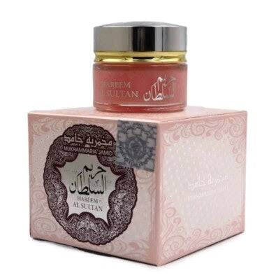 Hareem Al Sultan Mukhammaria Jamid Arabian Perfume Cream, Traditional Body and Hair Fragrance, 20g
