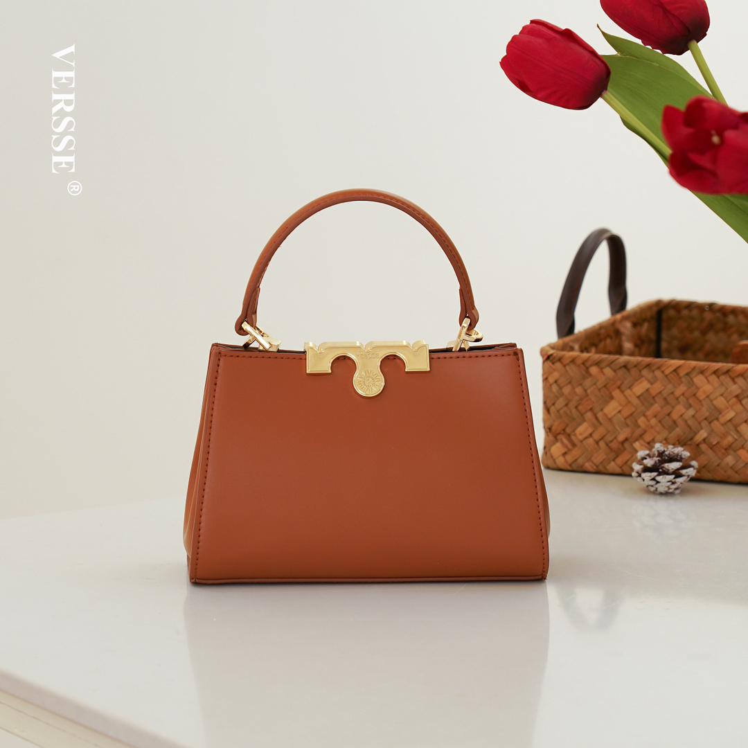 Versse Brown Timeless Handbag