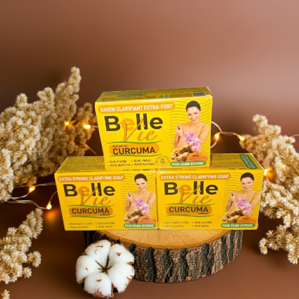 Belle Vie Rich Turmeric Soap. Curcuma Extracts 1pc